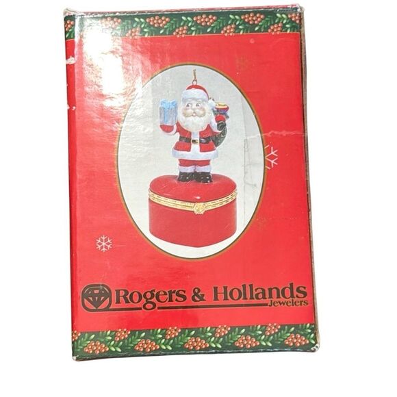 Roger & Hollands Santa Claus ring box, Christmas ornament - Picture 7 of 8